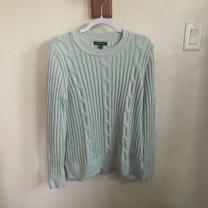 Banana Republic Blue Cable Knit Sweater Size L
